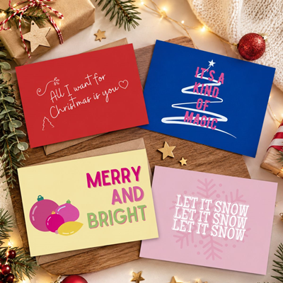 Cartes de Noël Magic