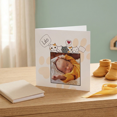 Faire-part de naissance Miaou