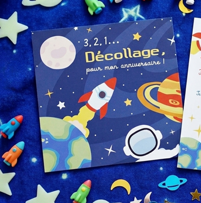 Invitation anniversaire Espace