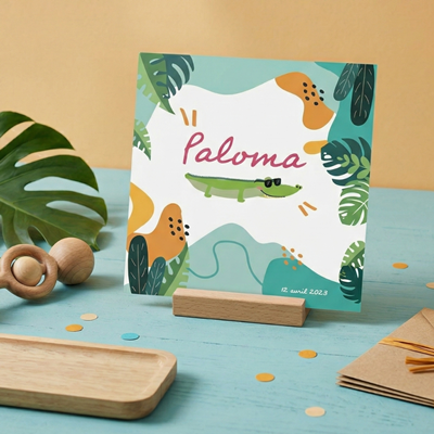 Faire-part de naissance Jungle