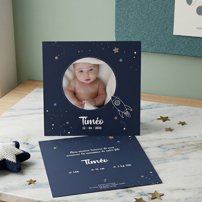 Faire-part de naissance Vers l'infini 