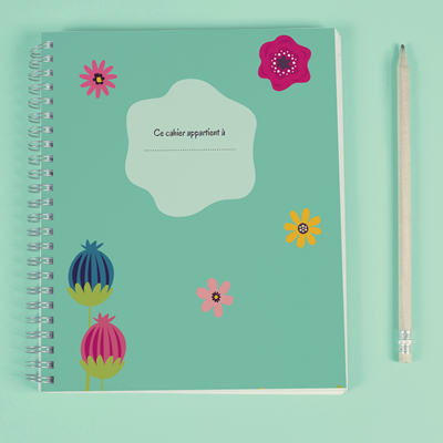 Mon cahier de dessins Flower Forever 