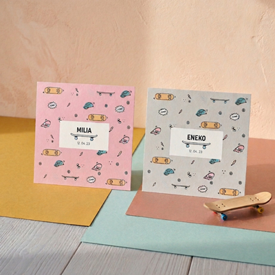 Faire-part de naissance Skater Boy